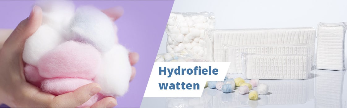 Hydrofiele watten