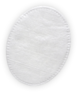 Stitched oval pad